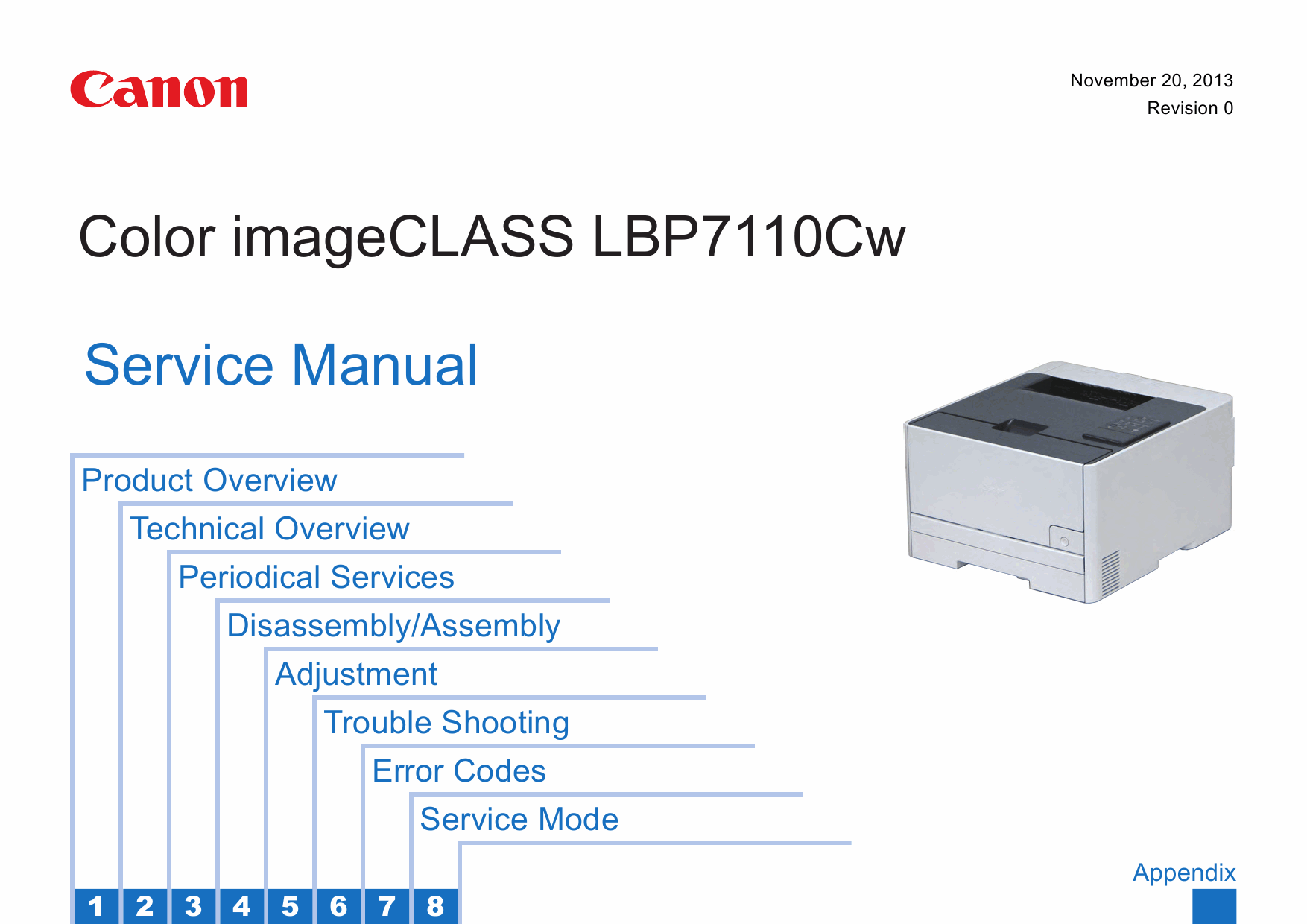 Canon imageCLASS LBP-7100C 7110Cw 7100Cn 7110C 7110Cn 7110 Service Manual-1